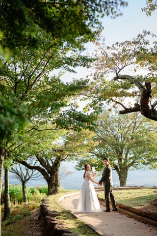 cheerful wedding_洋装撮影　若草山