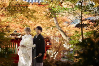 cheerful wedding_和装撮影　京都/毘沙門天堂