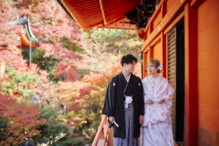 cheerful wedding_和装撮影　京都/毘沙門天堂