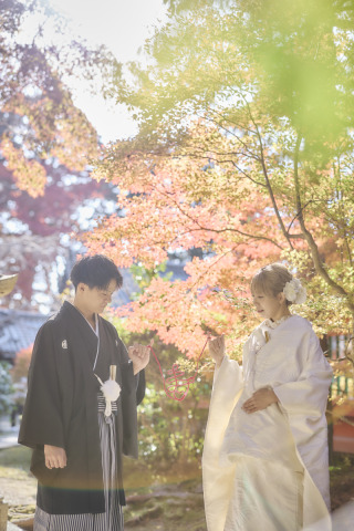 cheerful wedding_和装撮影　京都/毘沙門天堂