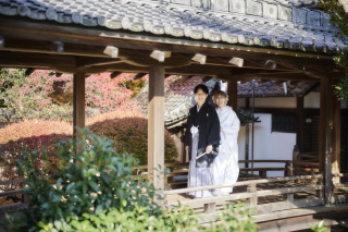 cheerful wedding_和装撮影　京都/毘沙門天堂