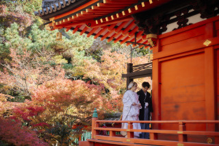 cheerful wedding_和装撮影　京都/毘沙門天堂