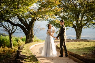 cheerful wedding_洋装撮影　若草山