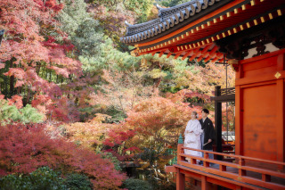 cheerful wedding_和装撮影　京都/毘沙門天堂