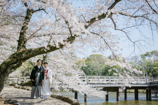 cheerful wedding_和装撮影　桜