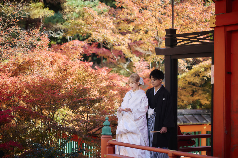 【京都・寺院】和装1着|京都五ケ室門跡のひとつ・毘沙門天堂|衣裳UP料金なし|平日限定