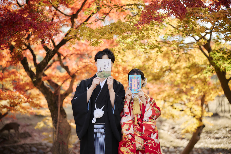 【2026紅葉シーズン早期前撮りキャンペーン選べるプラン￥115,500　全カットデータ豪華10大特典付き♪