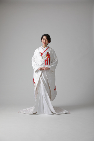 経正　まりに扇面　赤刺繍入り/WU00084