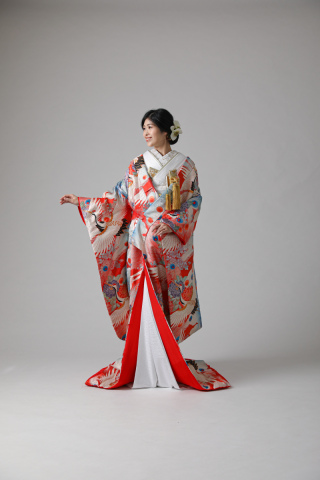 暈し雲羽鶴/ IU00379