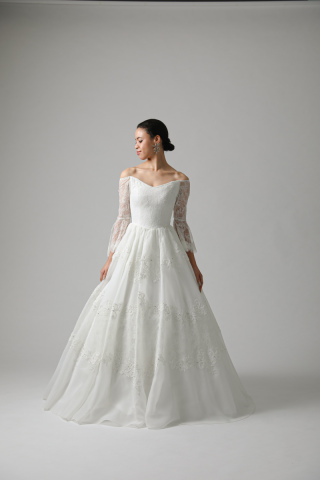 レースパゴタワイドVネック/WD00008