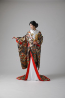 御所車 四季花 松/ IU00399