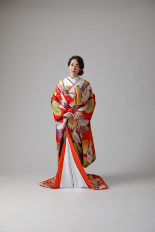 金雲笠松の鶴/IU00380