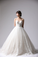 ヌーディカラーハートカット刺繍/WD00392