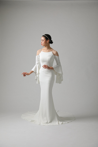 シンプルパタゴスリーブマーメイド/WD00408