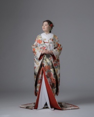 瑞祥花車文　アイボリー/IU00647