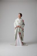 ミントグリーン菊牡丹/ IU00408