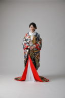 くすみブルー 御所車花/IU00405