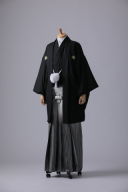 正絹黒×グラデーション