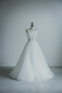 サテン袖付き　バックチュール/11837