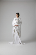 鶴に老松桜/WU00087