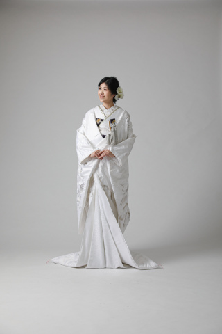 鶴に老松桜/WU00087