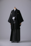 正絹黒×黒ダイヤ