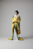 黄色に花 孔雀/IU00298