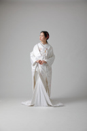 鶴 ピンク刺繍/ WU00082