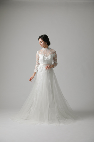 ウエストリボン切り替えハイネック/WD00343