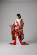 赤に桜 十二単風/ IU00262