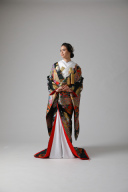 黒地に孔雀 / IU00142