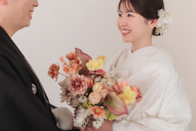 ブーケをお渡しするシーン