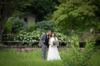 みずみずしいグリーンの中で