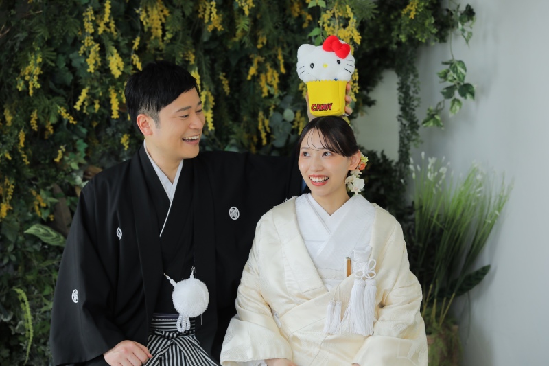 ご新婦様の大好きなキャラと一緒に!
