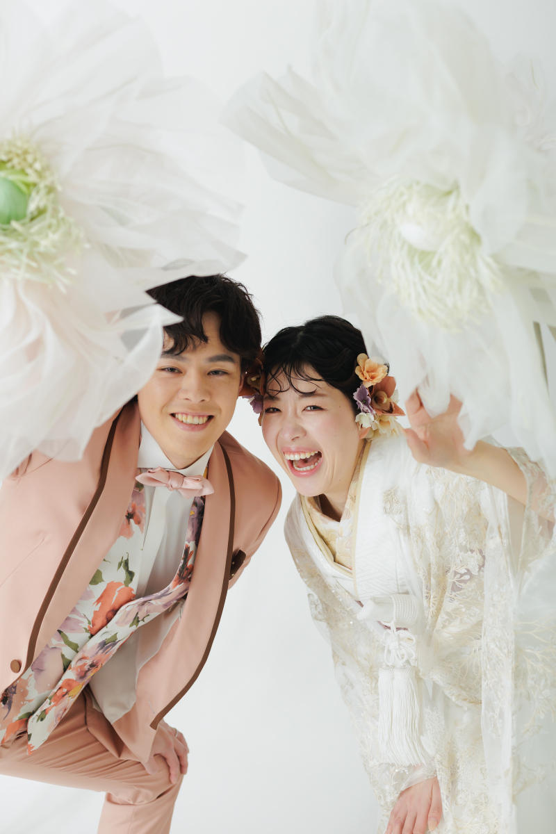 お二人でひょっこり