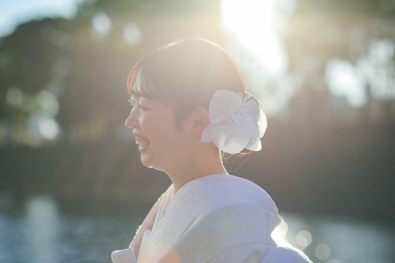 素敵な笑顔の新婦さん