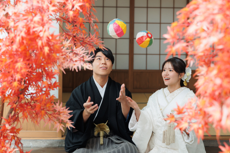 紅葉と一緒に！