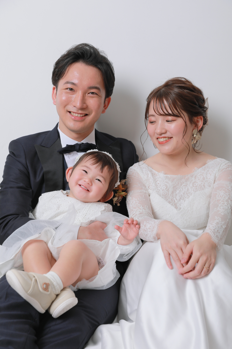 お二人に挟まれにこにこ!