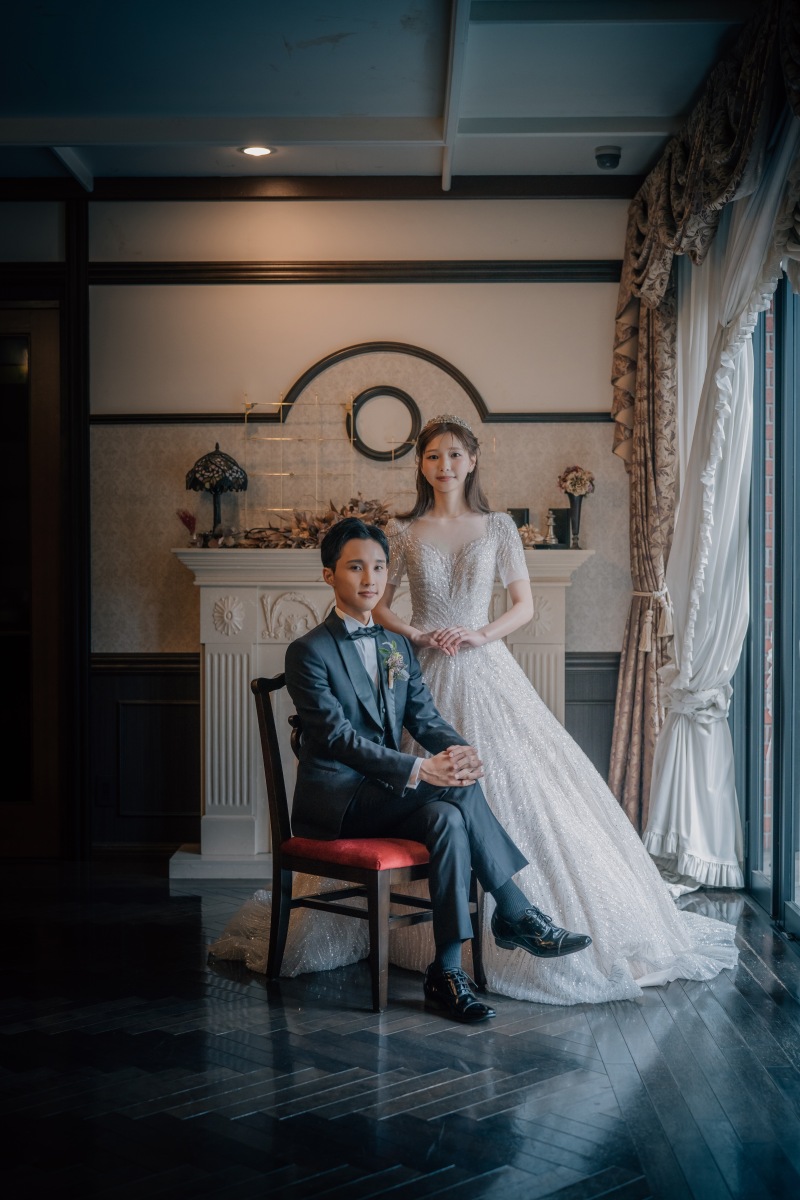 かっちりとしたショットも