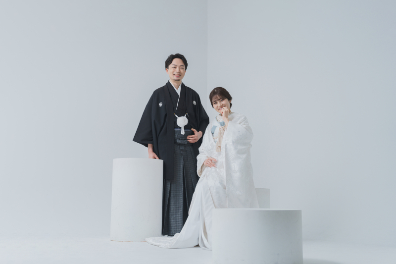 スタジオの小物も使って。