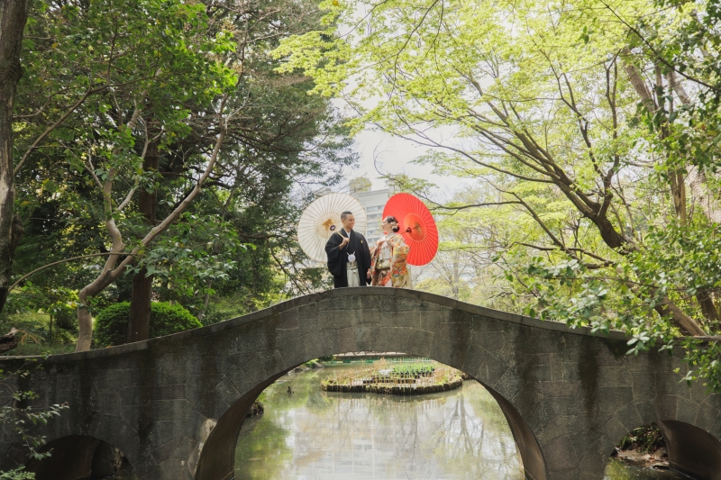 有栖川宮記念公園で緑と幸せ溢れるお写真を! 1