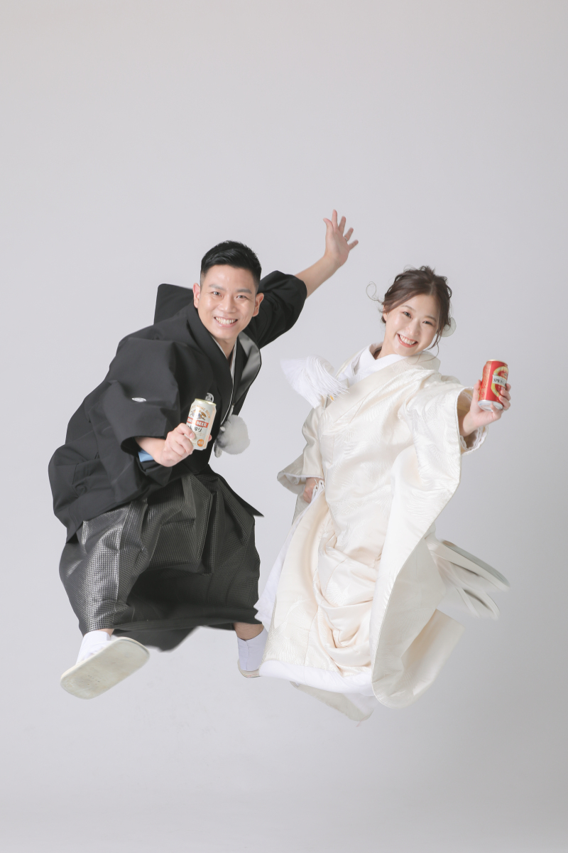 ラストもビールを持って!