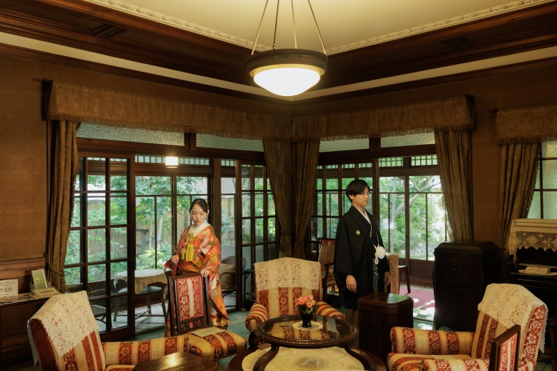 旧安田庭園でおふたりらしく