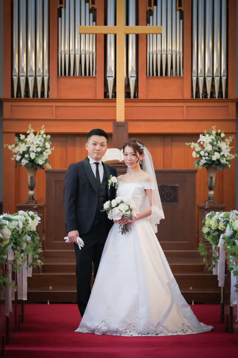 素敵なチャペルで記念写真