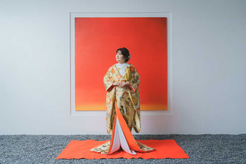 和装にチェンジ。