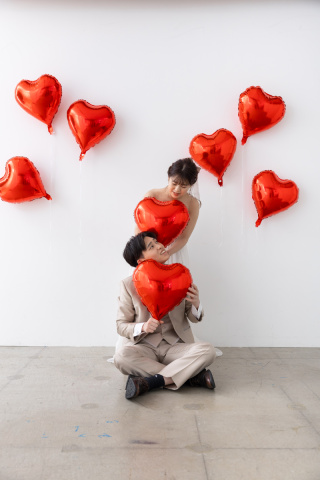 洋装ハウススタジオでハートと一緒に＾＾