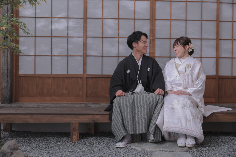 縁側でのんびりと