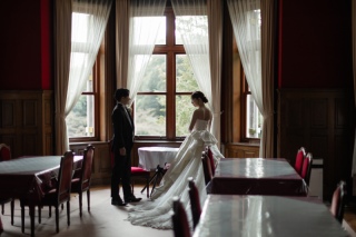 クラシカルに、洋館で撮影