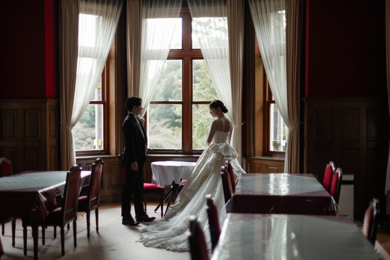 クラシカルに、洋館で撮影