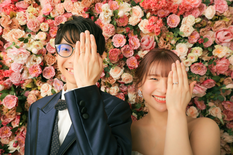 指輪×ゼクシィ背景